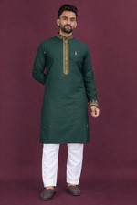 Designer Men's Kurta Pajama Set Embroidered Wedding Wear Bollywood Style