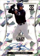 Everson Pereira 2020 Leaf Metal Draft Xec Silver Crystal Auto #BA-EP2