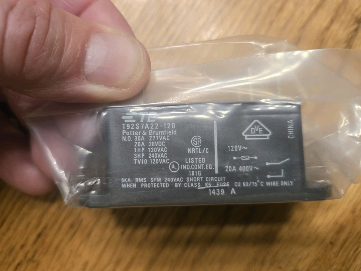 Relé, 120VAC, 1/3HP 120VAC, 10A 240VAC, Potter & Brumfield K - Foto 9