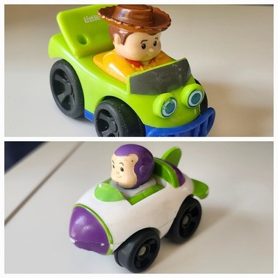 Fisher Price Little People Wheelies Disney Toy Story Woody Buzz Lightyear Cars