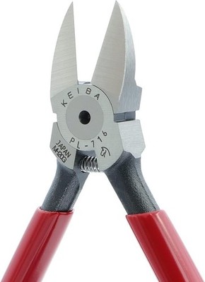 KEIBA PL-716 Plastic Nipper 150mm Standard Blade Spring Cutter Made in Japan
