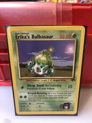 2000 Pokemon Gym Challenge Erika's Bulbasaur #39/132 Unlimited WOTC LP/NM