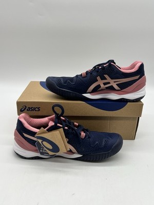 Asics Gel Resolution 8 Women s Sz 8 Peacoat/rose Gold Tennis Sneakers Shoes.