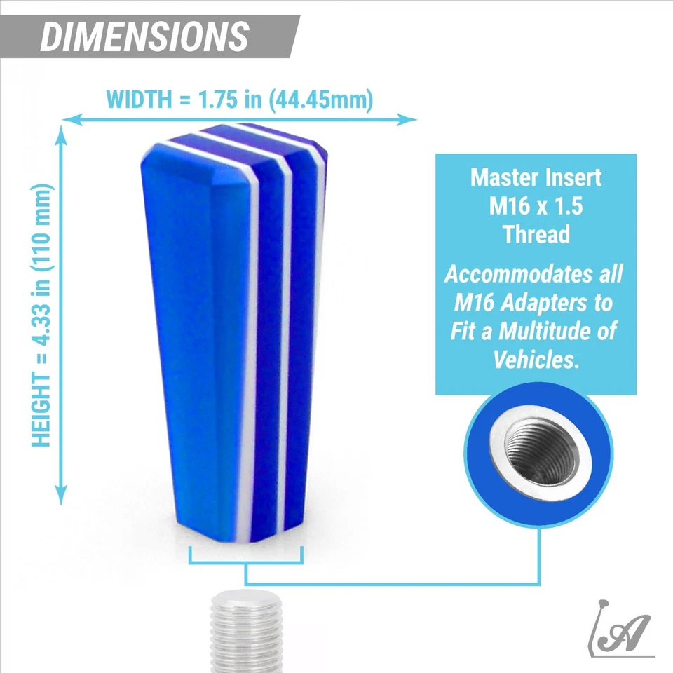 Perilla de cuello Brody suicida ajustable personalizada Stix a rayas azules para volante Foto 4 de 4