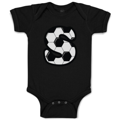 Baby Bodysuit Baby Bodysuit Soccer S Letter Alphabet Boy & Girl Baby Clothes