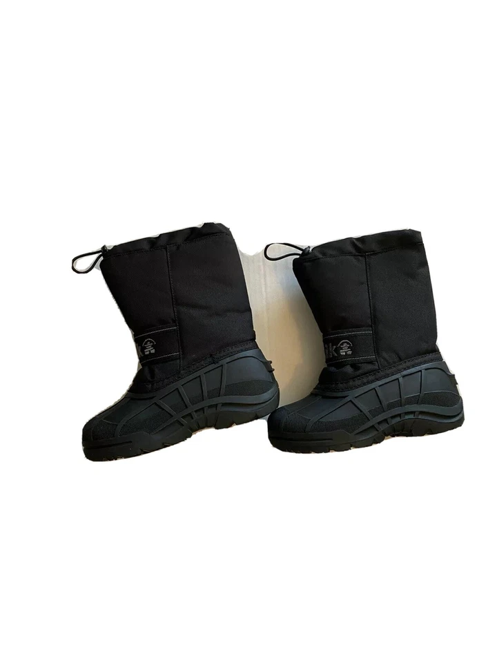 Kamik Kaboom2 Negro Nieve Invierno Botas Niños Talla 12 Foto 2 de 4