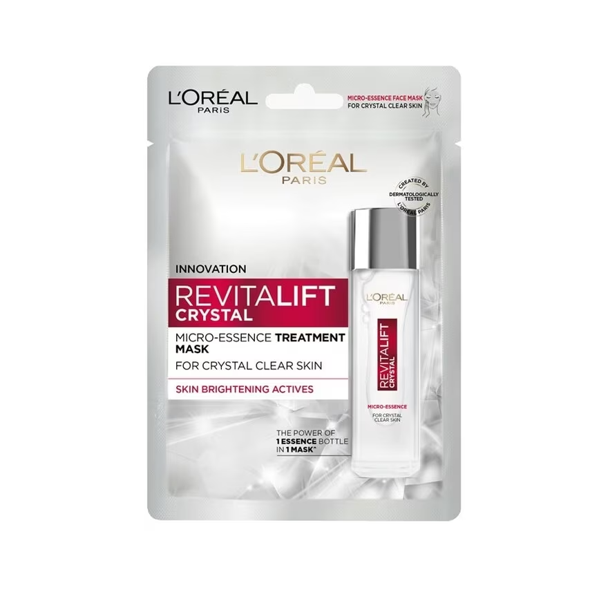 L'Oreal エイジングケア トリートメントマスク 12xL'Oreal Paris Revitalift Crystal Micro Essence Treatment Mask