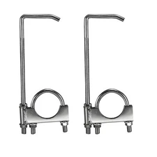 2-1/2" Universal Clamp On Exhaust Hanger 2.5" Exhaust Clamp With Hanger Rear ...