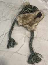 Trapper Hat Youth winter trapper hat One size Fax Fur  Fleece Lined