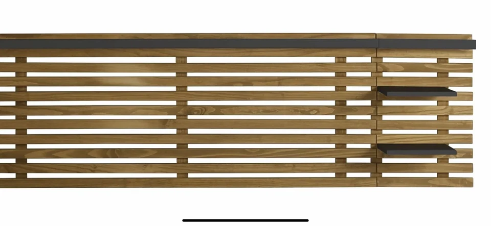 tete de lit en chêne noir - Photo 3/3