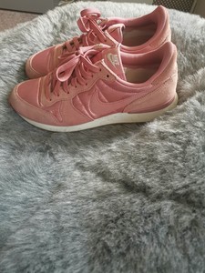 nike pink satin trainers