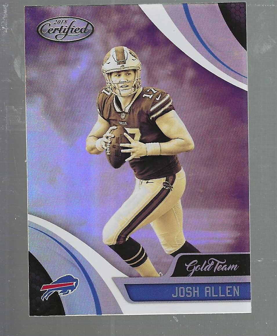2018 Certified Gold Team #GT-JOA JOSH ALLEN Buffalo Bills Rookie RC