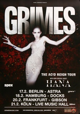 Grimes - AC!D Reign, All Cities 2016 | Konzertplakat | Poster