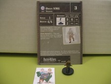  Axis  Allies Miniatures NORTH AFRICA Owen SMG with card 2/60 