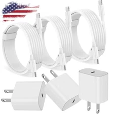 PD 20W Fast Charger USB-C to 8-Pin Cable For iPhone 8 XR XS 11 12 13 14 Pro Max