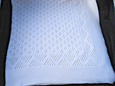 Cloud Island White Seed Stitch Pointelle Infant 30"x40" Blanket