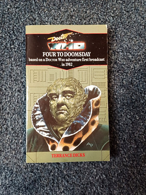 DOCTOR WHO FOUR TO DOOMSDAY - Zielbuch - Virgin Blue Spine - Nr Mint