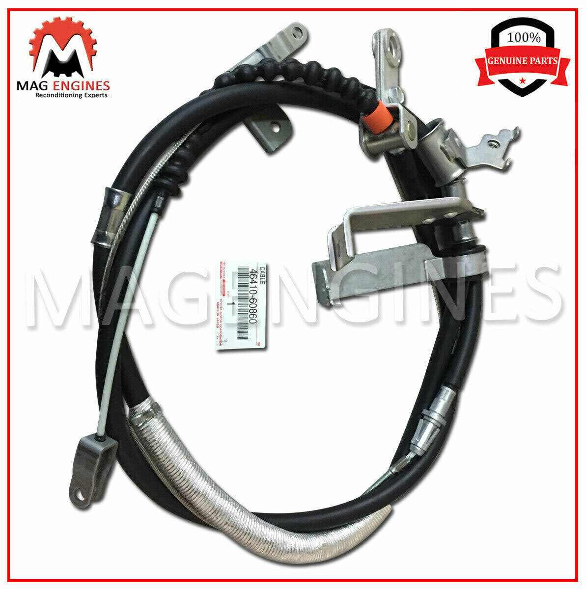 46410-60860 GENUINE OEM CABLE ASSY, PARKING BRAKE, NO.1 4641060860