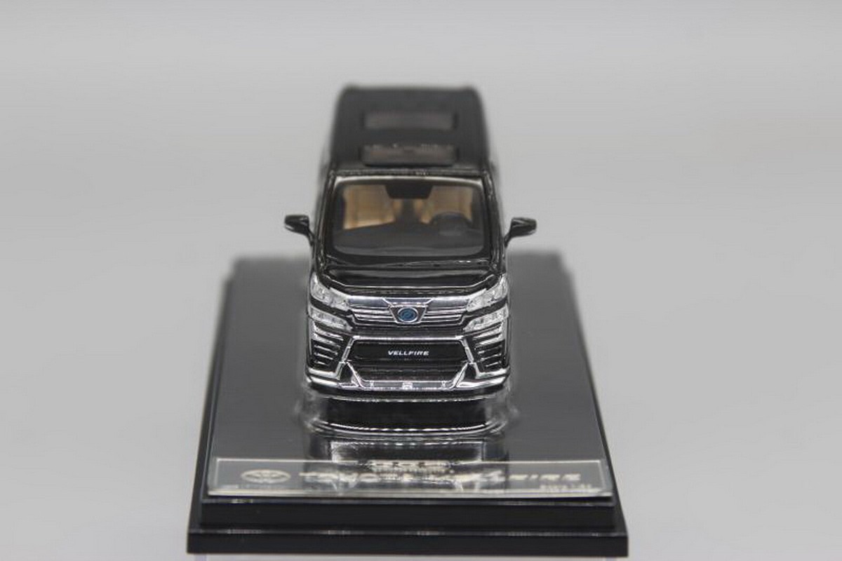 GCD 1/64 Toyota Vellfire Black LHD Diecast car Model Toy
