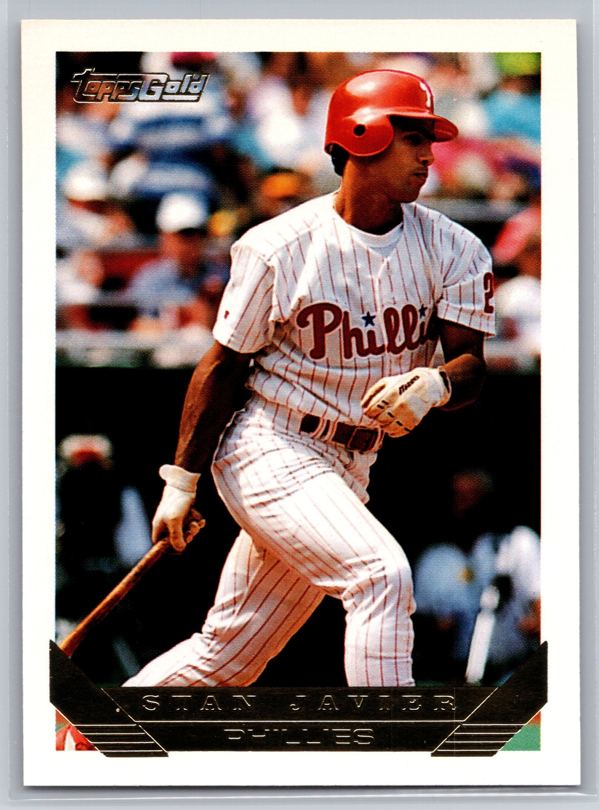 1993 Topps #712 Stan Javier Gold Philadelphia Phillies