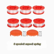 6Spool+2Cap+2Spring CMZST0653 Replacement String Trimmer Spool For CRAFYSMAN