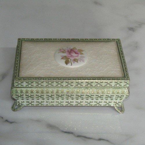 Regent Of London Jewellery Box / Trinket Box Rose Design With English Bone China