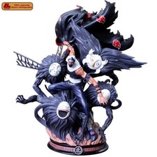 Anime ninja Shippuden Akatsuki Kakuzu Black Demon Heart Figure Statue Toy Gift