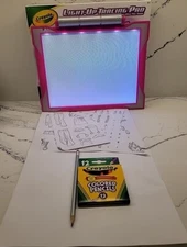 Crayola Light Up Tracing Pad Pink Graphite Pencil Colored Pencils Crayons Papers