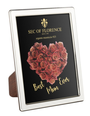 9''x7'' in for Mom, Solid 925 Sterling Silver Photo Frame 7343 /18x24HM*CR*USA