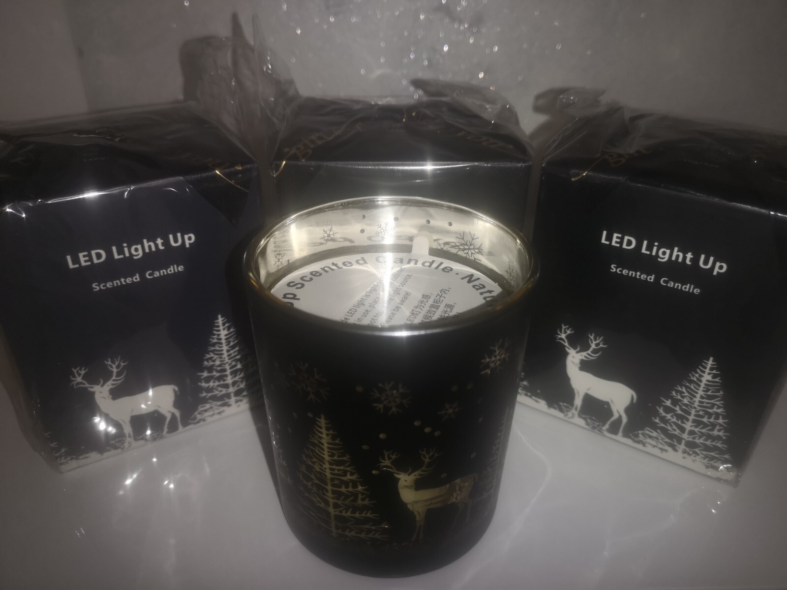 Light Up Scented Christmas Candle eBay
