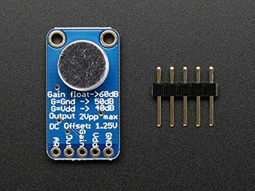 Adafruit Electret Microphone Amplifier – max9814 with Auto Gain Control, [Import
