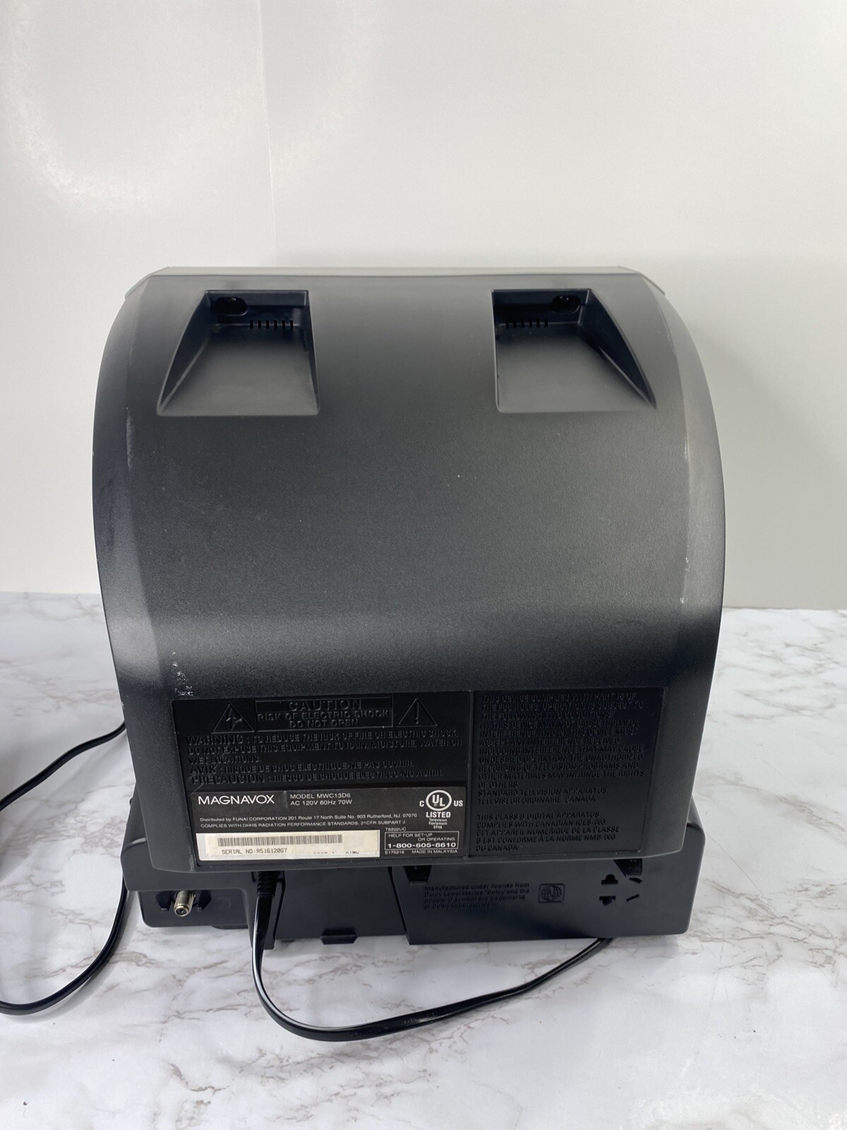 MAGNAVOX MWC13D6 TV DVD COMBO AV INPUT VINTAGE GAMING CRT W/ Remote And