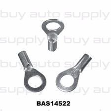 100 22-18 Ga. Non Insulated 10 Ring Terminal Bare Naked Connector Uninsulated