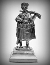    Action Figurines 132 Ukrainian Cossack 17 th 54 mm Tin Soldiers . Unpainted   