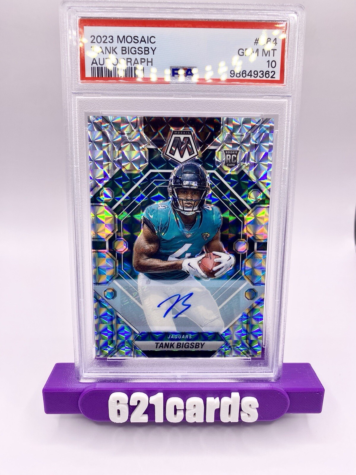 2023 Panini Mosaic Football #364 (Genesis) TANK BIGSBY PSA GEM MT 10