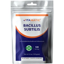 Vitamatic Bacillus Subtilis Pure Powder Probiotic Powder - Gut Health - 100 Gram