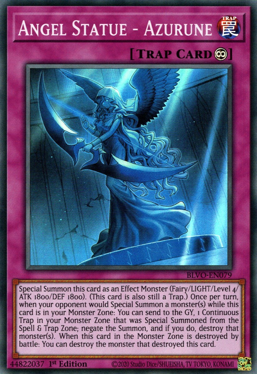 Angel Statue - Azurune BLVO-EN079 Blazing Vortex 1st Edition