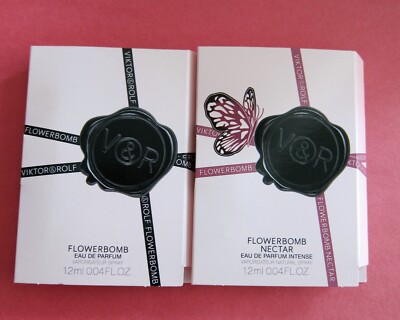 2 DIFFERENT Viktor & Rolf Flowerbomb Samples: Orig. Flowerbomb+Flowerbomb NECTAR