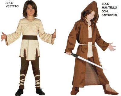 KARNEVAL HALLOWEEN KLEID STAR WARS JEDI OBI-WAN KENOBI LUKE SKYWALKER REY