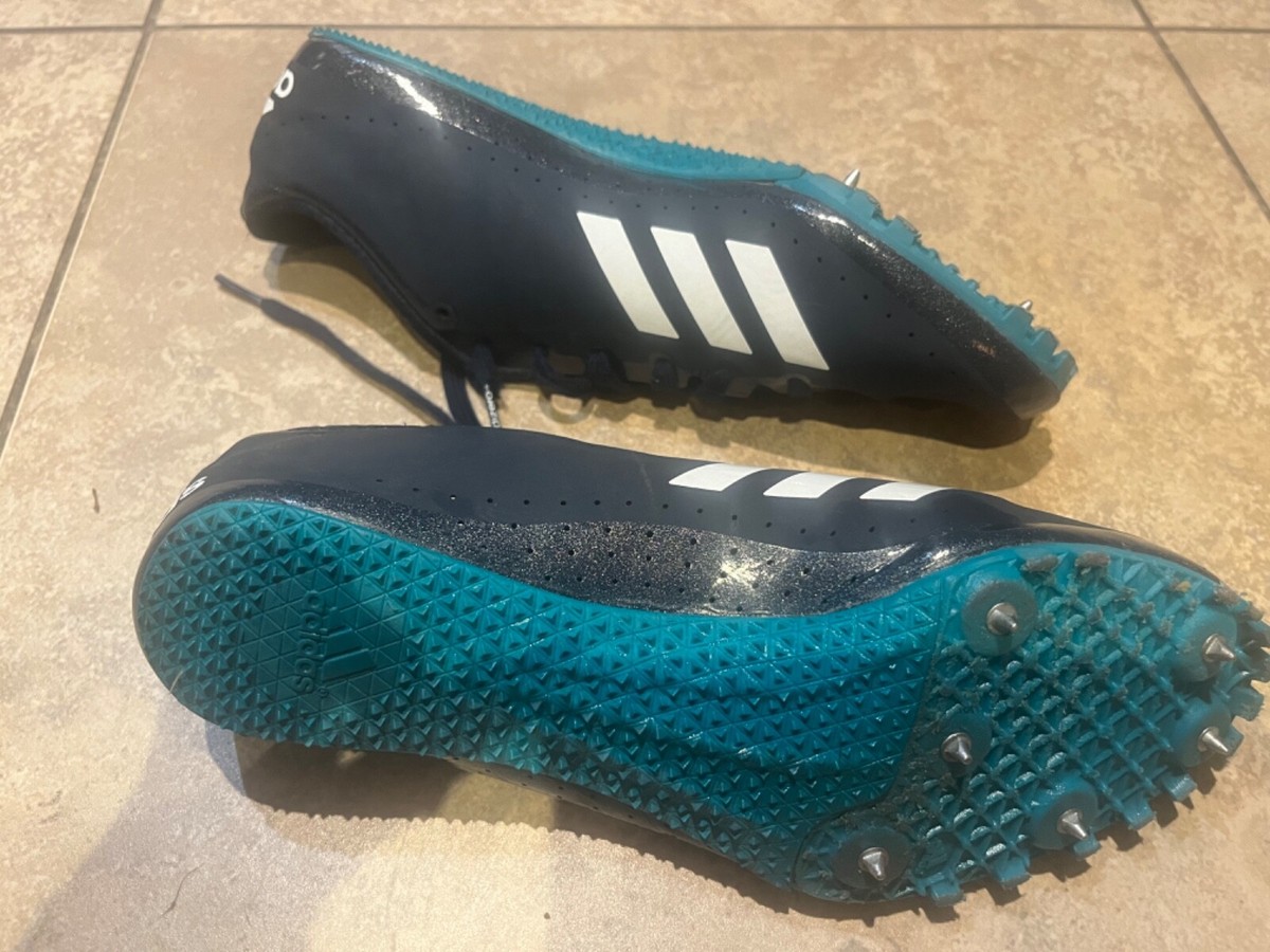 Adidas Sprintstar Navy Blue White Teal Track Field Spikes  display picture 2