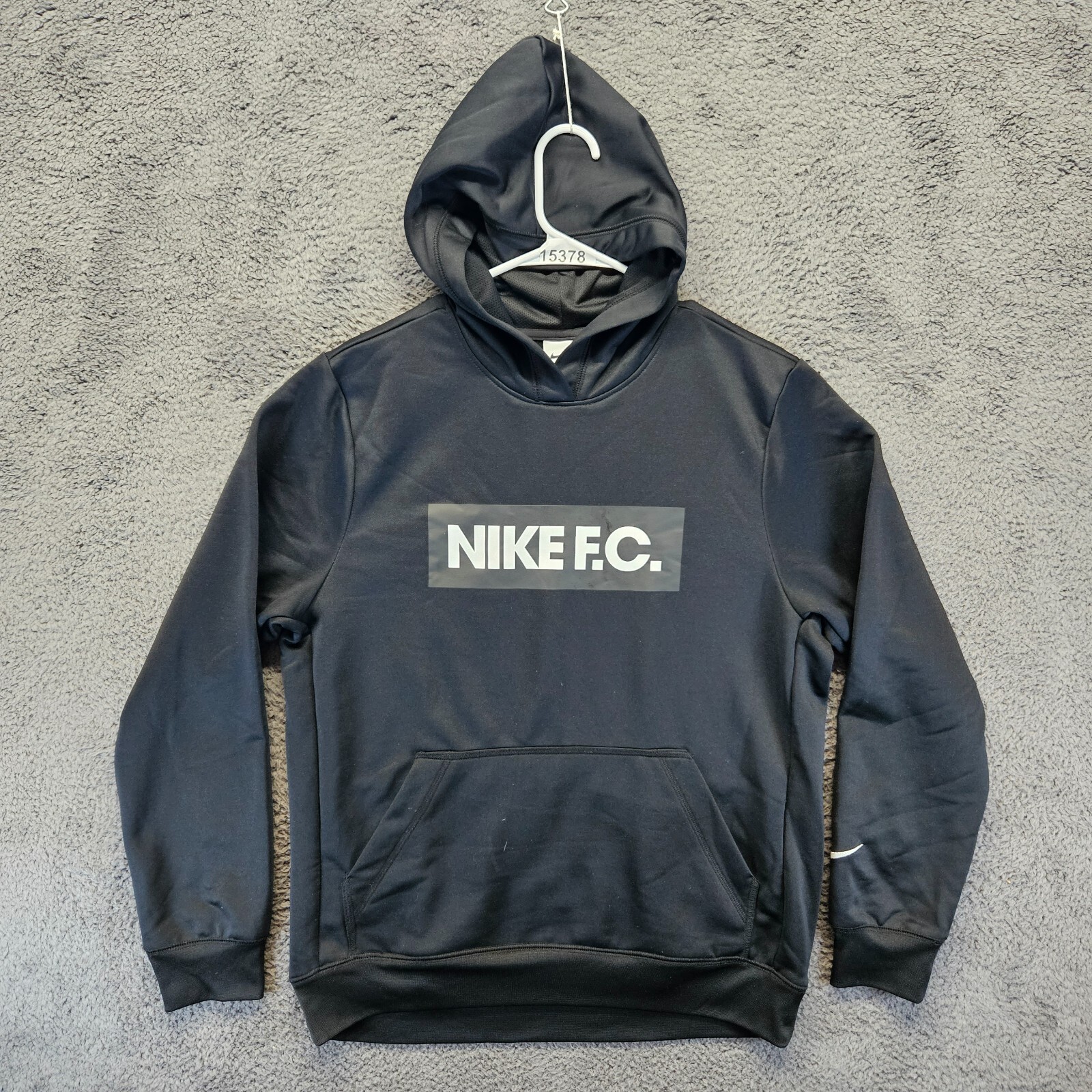 Nike F.C. Hoodie Pullover Men Size Medium Black Hooded Sweatshirt Dri-Fit