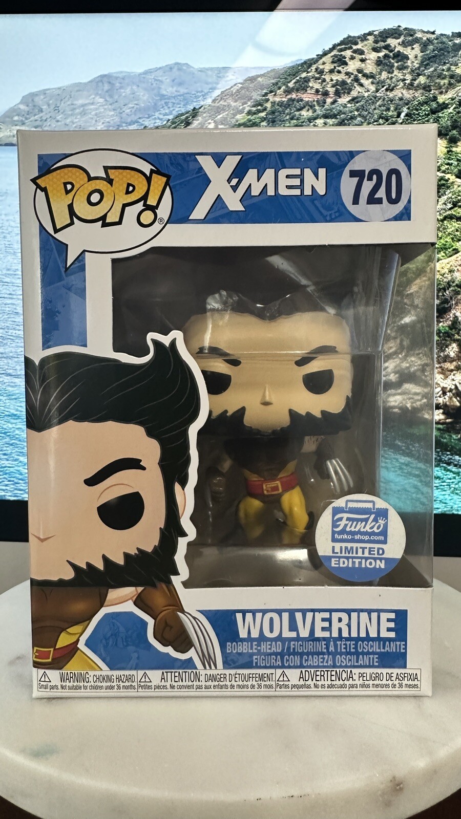 Funko Pop! Marvel X-Men Wolverine (Brown Suit, Unmasked) Funko Shop Excl. #720