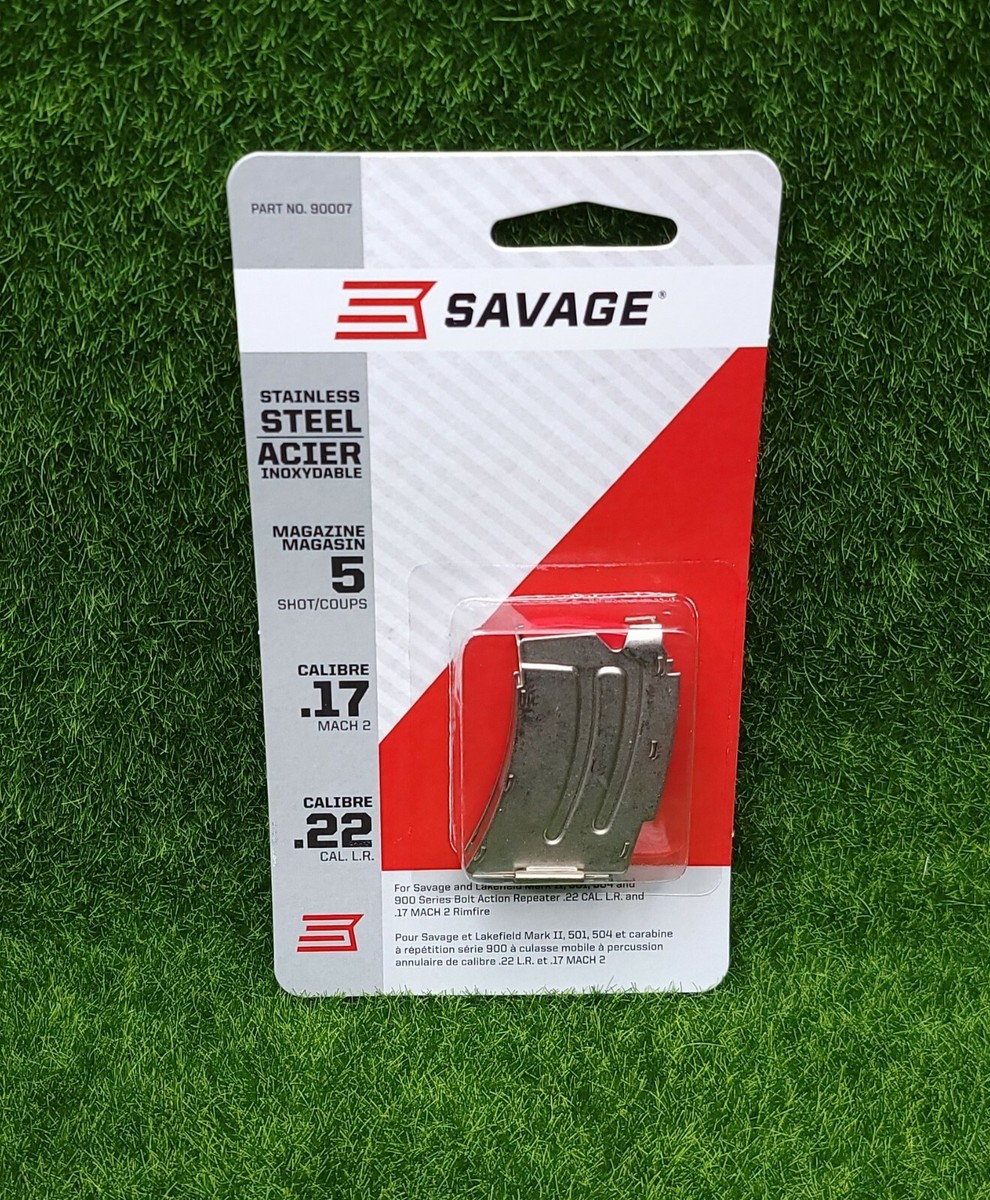 Savage Arms 5 Shot Magazine Clip MKII 900 22lr 17 Hm2 Stainless