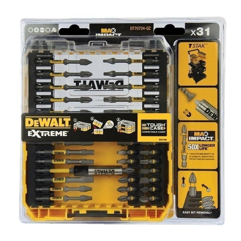 DeWalt 31pc Max Impact driver bit set DT70724-QZ Screwdriver
