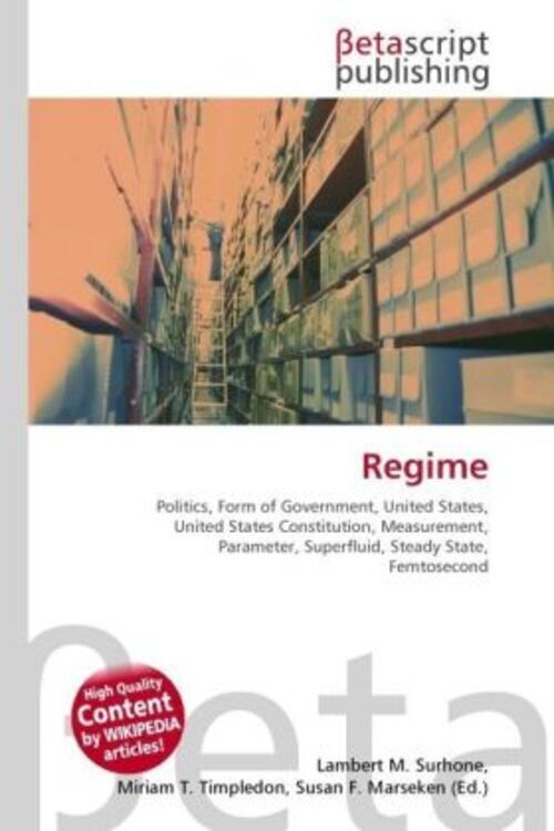 Lambert M. Surhone (u. A.) | Regime | Taschenbuch | Englisch | Ean