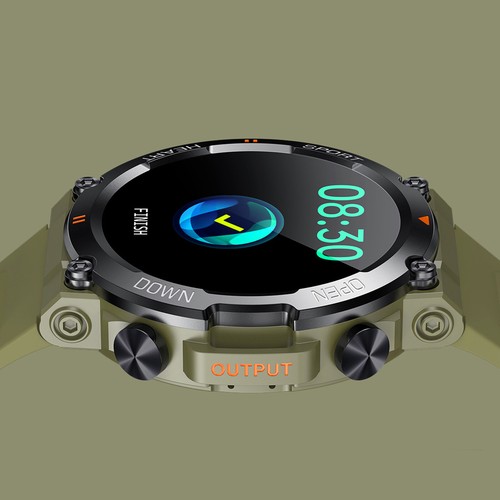 Military Smart Watch for Men(Answer/Make Calls) Rugged Tactical Fitness Tracker - Photo 13 sur 18