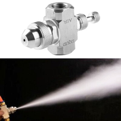 Präzisionsnebel Air Atomizing Düse 1/4BSPT Niederdruck Kegelförmiger Sprühkopf