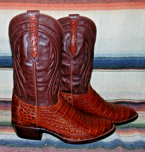 Herren Rujo The Blake Braun Kaiman/Leder Cowboystiefel 9 EE Neu ohne Karton - Bild 3 von 6