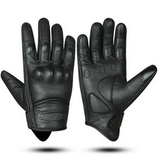 Guanti da moto in pelle da uomo Guanti protettivi da Guanti Nero