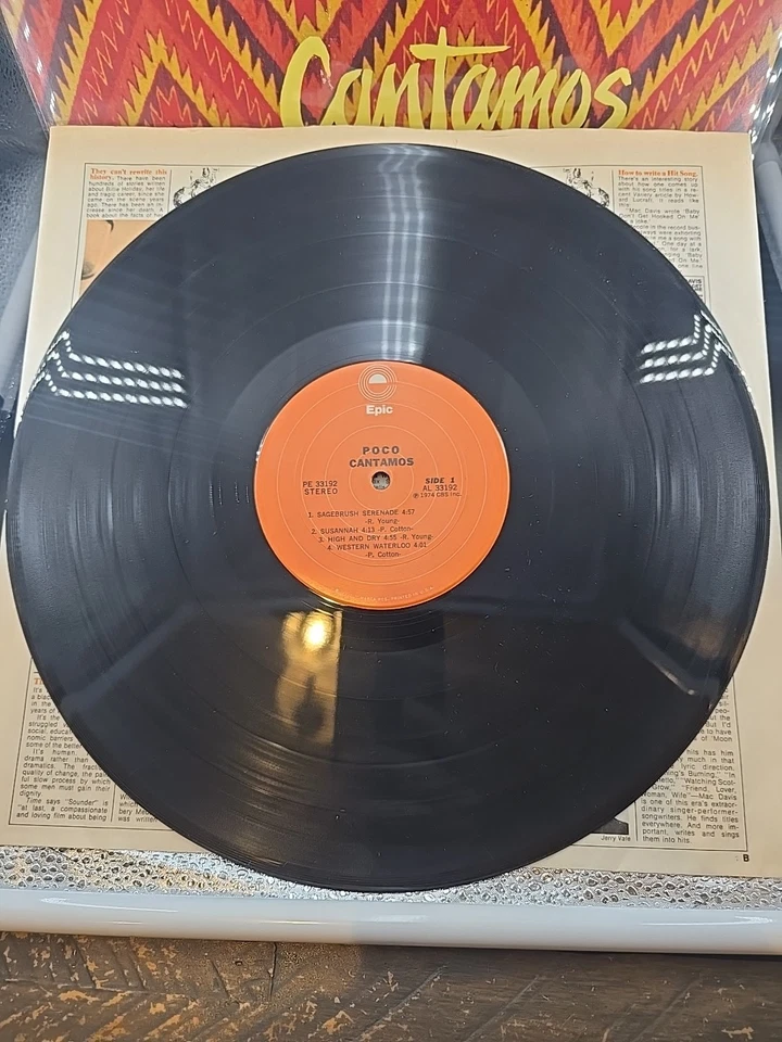 Poco Cantamos OG LP 1974 Epic Records PE33192 Wally Traugott Cut SM Press NM/EX - Image 3 of 4